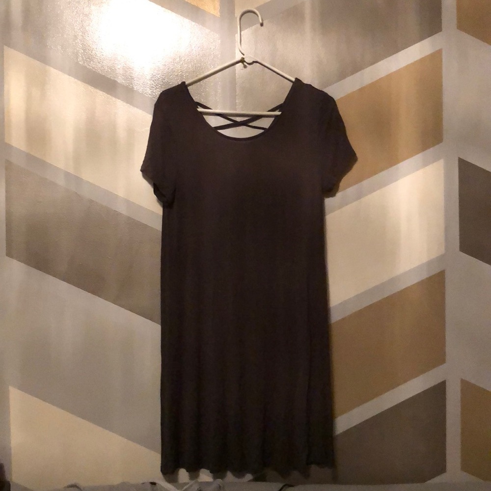 Grey Shirt Dress